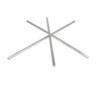 Varilla sólida de aluminio 5 uds, barra redonda varilla 1-8mm diámetro, recta alta calidad(8 x 300mm)