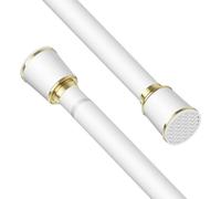 Varilla telescópica de 32 mm de diámetro, de 250 a 350 cm de longitud, para cortinas de ducha, fabricada en acero inoxidable