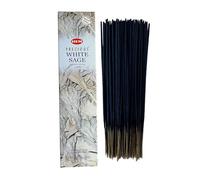 Varillas de Incienso HEM White Sage (Salvia Blanca) - 1 Paquete de 100 g (80-90 Varillas) - Aromaterapia - Meditación - Yoga - Packaging EcoFriendly