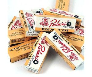 Varillas de incienso perfumado Padmini, tamaño pequeño, 10 unidades x 12 paquetes