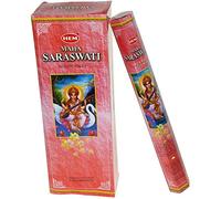 Varillas de incienso Saraswati marca HEM 6 paquetes