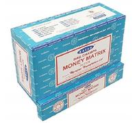 Satya – Varillas de incienso Nag Champa – Muchos aromas, 12 x 15 g – MONEY MATRIX