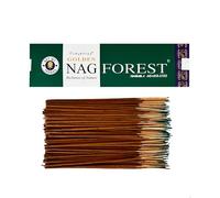 Varillas de Incienso Vijayshree Golden Nag Forest de 100 g - 5 Paquetes de 20 g (70-90 Varillas) - Aromaterapia - Meditación - Yoga - Packaging EcoFriendly