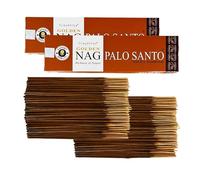 Varillas de Incienso Vijayshree Golden Nag Palo Santo - 200 g - 10 Paquetes de 20 g (140-180 Varillas) - Aromaterapia - Meditación - Yoga - Packaging EcoFriendly