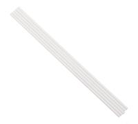 Varillas de plástico ABS para proyectos hechos a mano, 5 x 250 mm, material de tubo redondo sólido para entusiastas de la artesanía (4 x 250 mm)