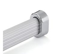 Varillas ovaladas de aleación de aluminio para armario, barra de aplicación resistente, barra ovalada para colgar ropa, 18/20/24/31/39 pulgadas para armario (blanco 39 pulgadas)