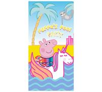 Various Toalla de Playa Inantil para Niño y Niña Toalla de Piscina con Licencia Oficial POKEMON,PEPPA PIG,DISNEY,Tamaño 70 x 140cm,Material es Microfibra Peppa pig 728