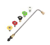 Varita de extensión para lavadora a presión, lanza de pulverización en ángulo de 90 grados/30 grados para Karcher K2 K3 K4 K5 K6 K7, con 5 boquillas de pulverización (90 grados)