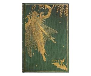 Varzi Dal 1956 Paperblanks - Agenda 2024, 12 meses, mini, diario, The Books of The Fairies de Lang, The Fairy Olive, 9,5 x 14 cm