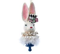 VARZI Stationery Since 1956 Selección de papelería Varzi Since 1956 Decoración para árbol de Navidad Conejo Blanco en Resina 17cm