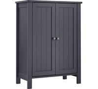 VASAGLE BCB60GY: Mueble de baño, armario con 2 estantes internos ajustables, 30 x 60 x 80 cm, color gris