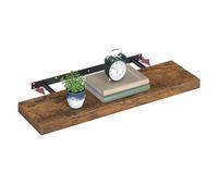 VASAGLE Custos Colección - Estante de Pared, Estante Flotante, 20 x 80 x 3,8 cm, Balda de Pared para Marcos de Fotos, Decoración, para Salón, Estudio, Cocina, Marrón Rústico LWS28BXV1