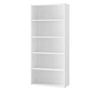 VASAGLE Custos Colección - Librería de 5 Niveles, Estantería de Libros, Organizador con Compartimentos, Estantes Abiertos y Ajustables, para Sala de Estar, Oficina, Dormitorio, Blanco Nube LBC165T14