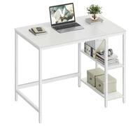 VASAGLE Escritorio, Mesa de Trabajo, 100 x 50 x 76 cm, Estilo Moderno, para Estudio Dormitorio Salón Oficina, Blanco Arce LWD046W01