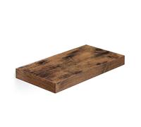VASAGLE Estante de Pared, Estante Flotante, 20 x 40 x 3,8 cm/20 x 60 x 3,8 cm/20 x 80 x 3,8 cm, Balda de Pared para Marcos de Fotos, Decoración, para Salón, Estudio, Cocina, Marrón Rústico