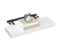VASAGLE Estante de Pared, Estante Flotante, 20 x 60 x 3,8 cm, Balda de Pared para Marcos de Fotos, Decoración, para Salón, Estudio, Cocina, Blanco Niebe Blanco Nieve