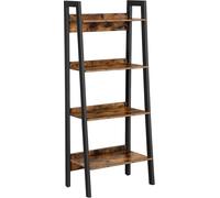 VASAGLE, estantería escalonada, estantería de 4 niveles, armario de almacenamiento con patas, ideal para oficina, salón, dormitorio, cocina, estilo industrial