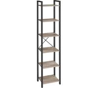 VASAGLE, estantería, estante, estantería de pie, estantería para DVD, con 6 niveles, estantería para oficina, estanterías abiertas, ideal para oficina, sala de estar, dormitorio, habitación infantil