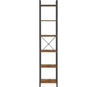 VASAGLE, estantería, estante, estantería para DVDs, con 6 niveles, estantería para oficina, estanterías abiertas, ideal para oficina, salón, dormitorio, cocina