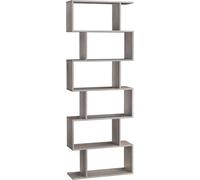 VASAGLE, estantería, estantería de 6 niveles, independiente, estantería para oficina, estante decorativo, para exhibición, diseño moderno, ideal para sala de estar, dormitorio u oficina
