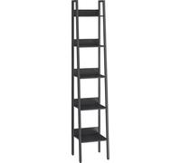 VASAGLE, estantería, estantería escalonada de 5 niveles, estante estrecho, estantería de pie abierta para oficina, sala de estar, dormitorio, cocina, diseño industrial