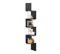 VASAGLE Estanteria Pared de 5 Niveles, Baldas Flotantes Pared | Estantería Libros, para Dormitorio, Sala de Estar, Cocina, Oficina en Casa, Tinta negra, Colección CUSTOS LBC20BK