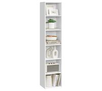 VASAGLE Librería de 6 Niveles, Estantería Libros, Abierta | Librería Estantería para Sala de Estar, Dormitorio, Blanco Nube, Colección CUSTOS LBC411W01