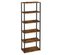 VASAGLE. Montaje ultrarrápido sin necesidad de herramientas. Estantería con 6 niveles, estantería de pie, estante de almacenamiento, 23,8 x 60 x 173,4 cm, ideal para salón, dormitorio o cocina, color