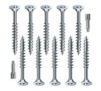 Vasalat SNK-Set-10Gr-TG-Silber-TX Spax - Juego de tornillos para madera, color plateado