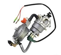 Vasiumic Carburador de combustible dual GX360 GX420 188F 190F, 4-4.5-5.5KW Auto Choke Motor de repuesto, plateado