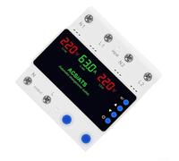 Vasiumic Conmutador Transferencia 100A Reinicio Retardado Conmutador(1-63A) | Gestión automática , desconexión sobretensión, monitoreo para tiempo real, seguridad para carga, 220V estable