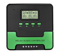 Vasiumic Controlador de carga solar MPPT de 12 V/24 V automático para regulador de batería, pantalla LCD, puertos USB duales de 5 V 3 A, controlador de panel solar de 20 A para sistemas de techo RV y