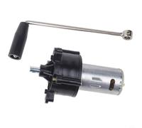 Vasiumic Dc6v-24v Generador Manivela Hidráulica Mano Acero con Turbina Mango de Viento Silencioso Alta Eficiencia Suministro Motor Iluminación y Educación
