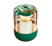 Vasiumic Humidificador de aire, fabricante de niebla fría silenciosa con luz nocturna para apagado automático, fácil de limpiar, 13,6 x 13,6 x 19,5 cm, para dormitorio, coche, oficina (verde)