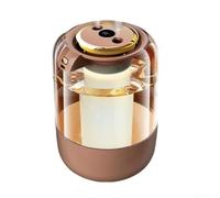 Vasiumic Humidificador de aire, fabricante de niebla fría silenciosa con luz nocturna para apagado automático, fácil de limpiar, 13,6 x 13,6 x 19,5 cm, para dormitorio, coche, oficina (marrón)