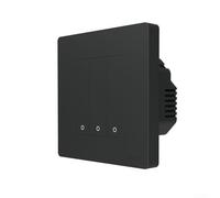Vasiumic Interruptor de luz inteligente Zigbee, compatible con Tuya compatible con Moes Star Ring Series, interruptor de pared táctil RF, control remoto de material de PC blanco, controlador de