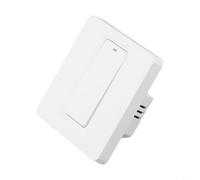Vasiumic Interruptor de pared de 1 o 2 o 3 bandas, 600 W, temporizador de control de voz, programación, cable neutro, aplicación de vida, estándar del Reino Unido, blanco (1 banda)