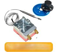 Vasiumic Interruptor de termostato sintonizable Calentador 30-300 ° C Controlador con perilla 40 cm Cable Rojo Seguridad Certificado Cqc (30-85 °C)
