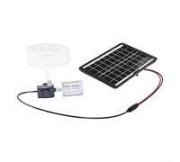Vasiumic Panel solar de 6 W 9 V con bomba de agua sumergible de 12 V, kit de fuente de flujo de 240 l/h para estanques, acuarios, jardín, incluye tubo de 2 m y filtro (sin interruptor)