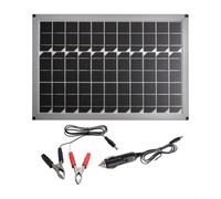 Vasiumic Panel solar monocristalino 20w 18v Usb portátil Camping al aire libre para la eficiencia principal 23 a 24 tasa de conversión con abrazadera de CC negro
