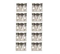Vasiumic Salida de energía Plata 10pcs Clips de drenaje de panel solar Aleación de aluminio Eliminación de lodos 30/35mm Módulos fotovoltaicos eficientes para la limpieza (35MM)
