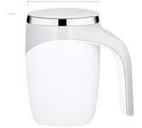 Vaso agitador automático con imán para café | Forro interior de acero inoxidable 304, carcasa de ABS, 380 ml de capacidad, portátil para el hogar, la oficina y los viajes