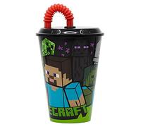 VASO CAÑA EASY 430 ML MINECRAFT