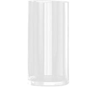 Vaso cilíndrico transparente de gran tamaño, 30 cm de alto