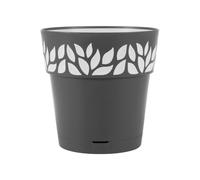 Vaso Cloe Con Reserva Diámetro Cm 25 Grafito Gris Stefanplast