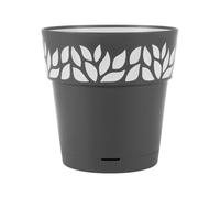 Vaso Cloe Con Reserva Diámetro Cm 30 Grafito Gris Stefanplast