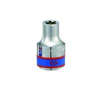 Vaso corto estriado tipo torx e16 de 37 mm con cuadradillo 1/2' king t