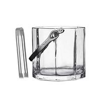 Vaso Cubitera Cubo De Hielo Enfriador De Vino,champagne Cubitera De Vino,aislamiento Cubitera Cubo De Hielo Con Pinzas Hielo,elegante Cristal Cubitera Para Hielo Para Orar Bar-b 11x12x7cm(4x5x3inch)