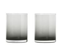 Vaso de agua MERA, juego de 2 piezas, 220 ml, cristal ahumado, Blomus