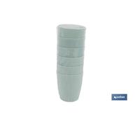 Vaso de agua verde agua modelo nara 400ml caja 6 unid.